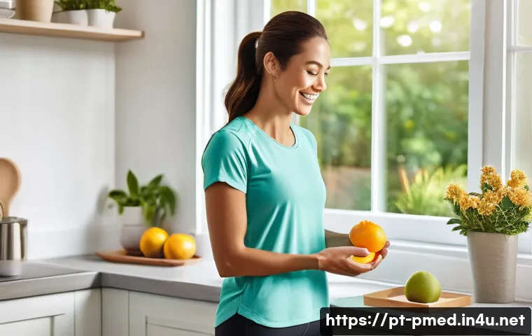 예방의학의 역사와 발전 과정 - **Prompt 1: The Embrace of Daily Wellness**
A serene and energetic woman in her early 30s, with ...