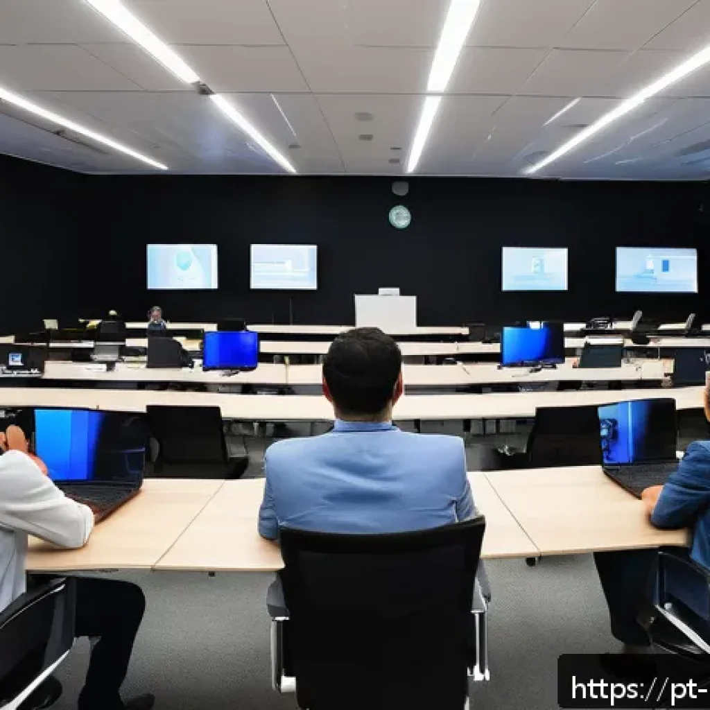 예방의학 세미나 준비 체크리스트 - A modern hybrid seminar setting in São Paulo, Brazil, showing a spacious, well-ventilated conference...