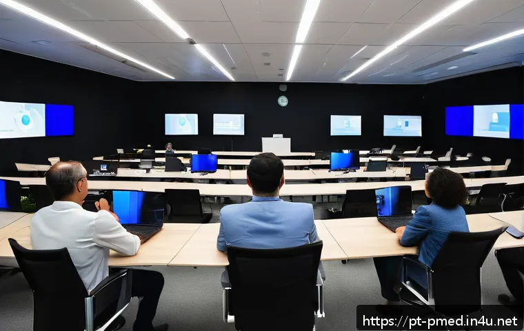 예방의학 세미나 준비 체크리스트 - A modern hybrid seminar setting in S&atilde;o Paulo, Brazil, showing a spacious, well-ventilated conference...