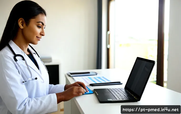 예방의학 전문가 자기소개서 작성법 - Photorealistic Brazilian preventive medicine physician in a bright modern home office, thoughtfully ...